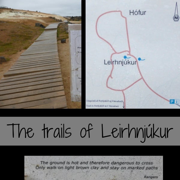 Leirhnjukur - Mapa do trilho