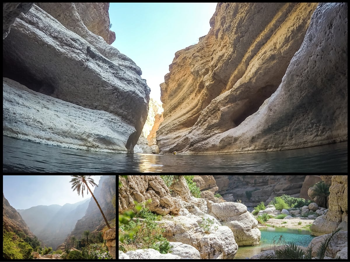 A melhor coisa a fazer em Omã - Caminhar e nadar em Wadi Shab