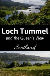 Queen's view Scotland - Loch Tummel - Loch Rannoch pin Queen's view Scotland - Loch Tummel - Loch Rannoch pin