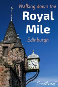 Walking The Royal Mile Edinburgh Scotland