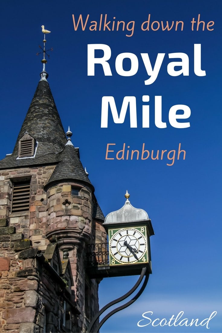 Walking The Royal Mile Edinburgh Scotland Walking The Royal Mile Edinburgh Scotland