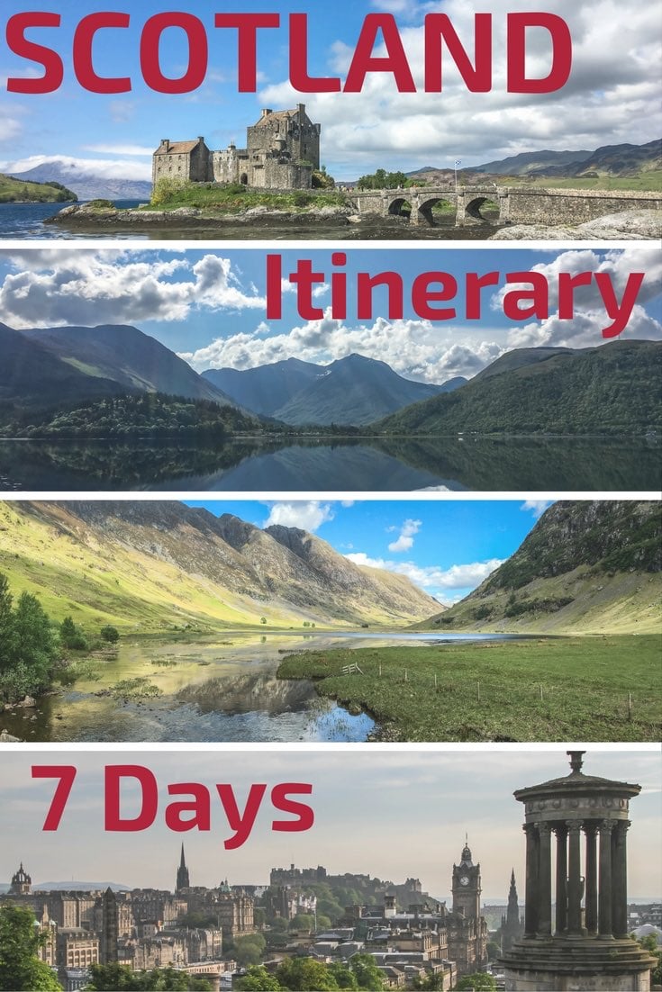 Scotland Itinerary 7 Days Scotland Itinerary 7 Days