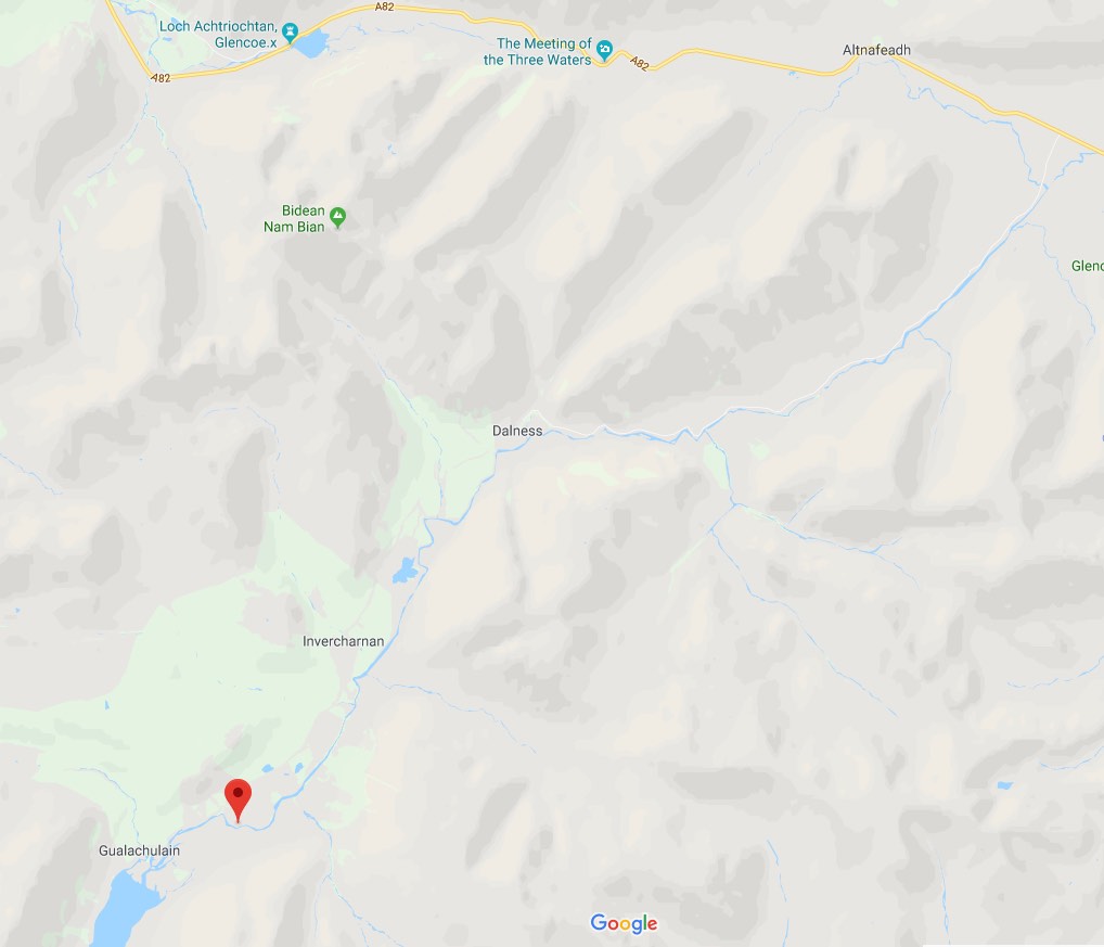 Scotland Glen Etive Map Scotland Glen Etive Map