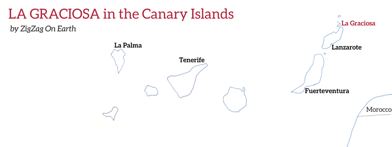 La Graciosa island map location La Graciosa island map location