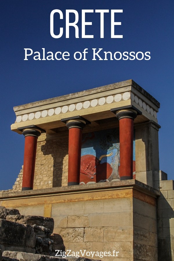 Minoan palace of Knossos Crete Travel Pin