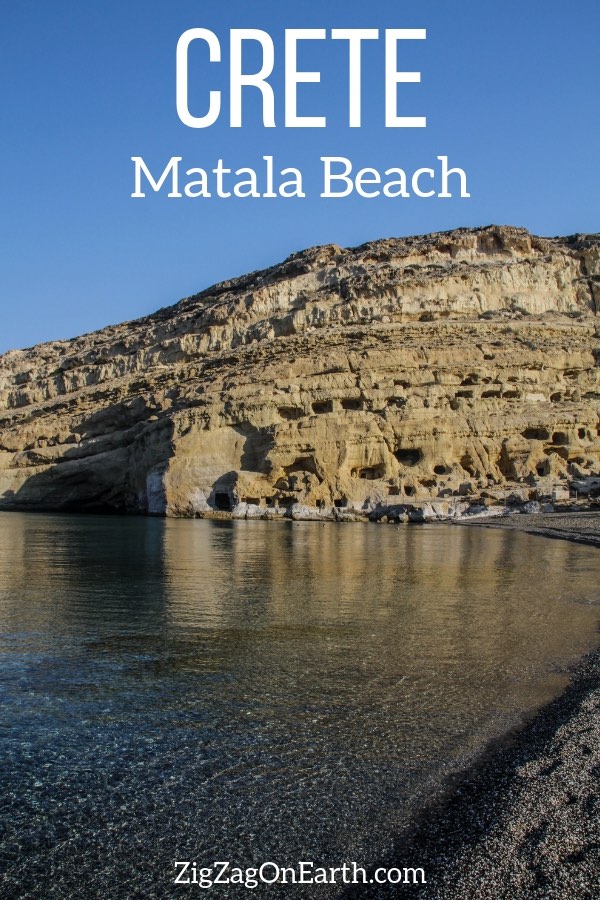 beach Matala crete travel Pin2