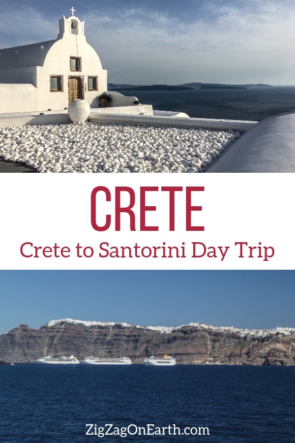 Crete to Santorini day trip - Crete Travel Pin Crete to Santorini day trip - Crete Travel Pin