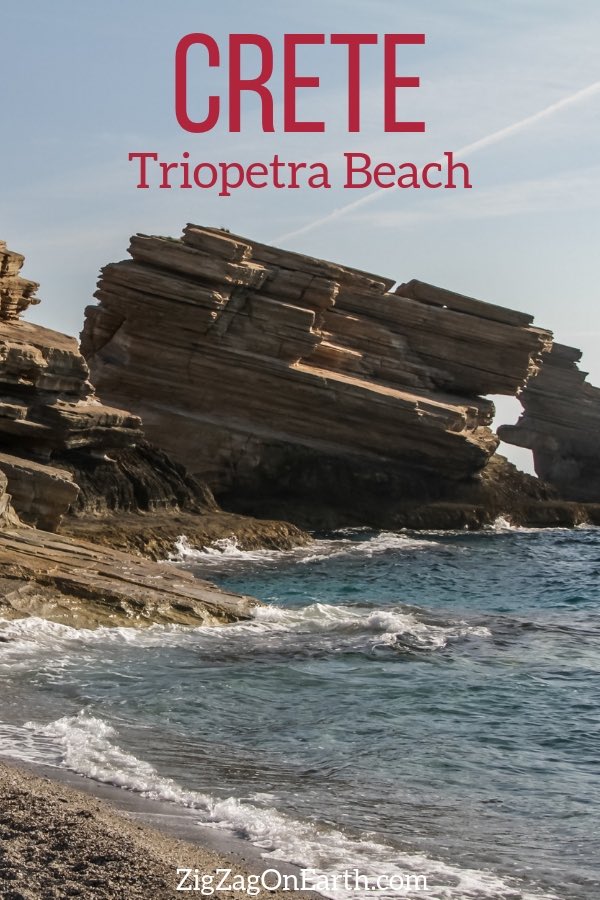 Triopetra Beach Crete Travel Pin2