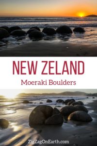 Moeraki Boulders New Zealand Travel Pin
