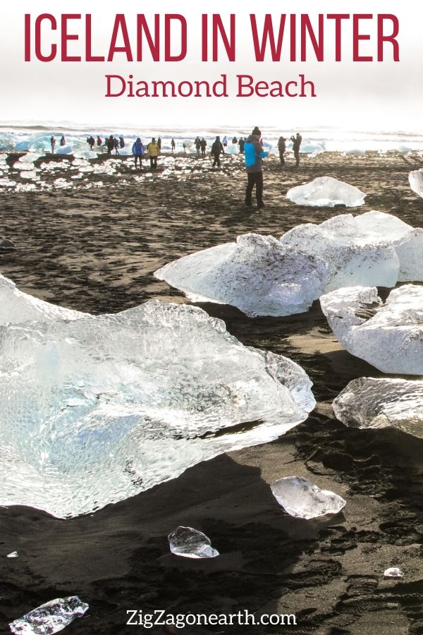 Diamond Beach Winter Iceland Travel Pin3 Diamond Beach Winter Iceland Travel Pin3