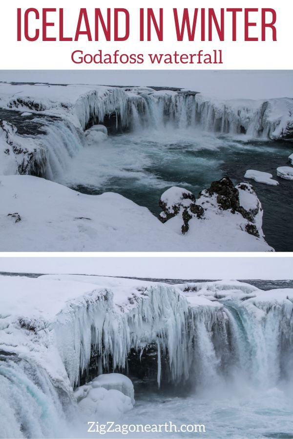 Godafoss Winter Iceland Travel Pin2 Godafoss Winter Iceland Travel Pin2