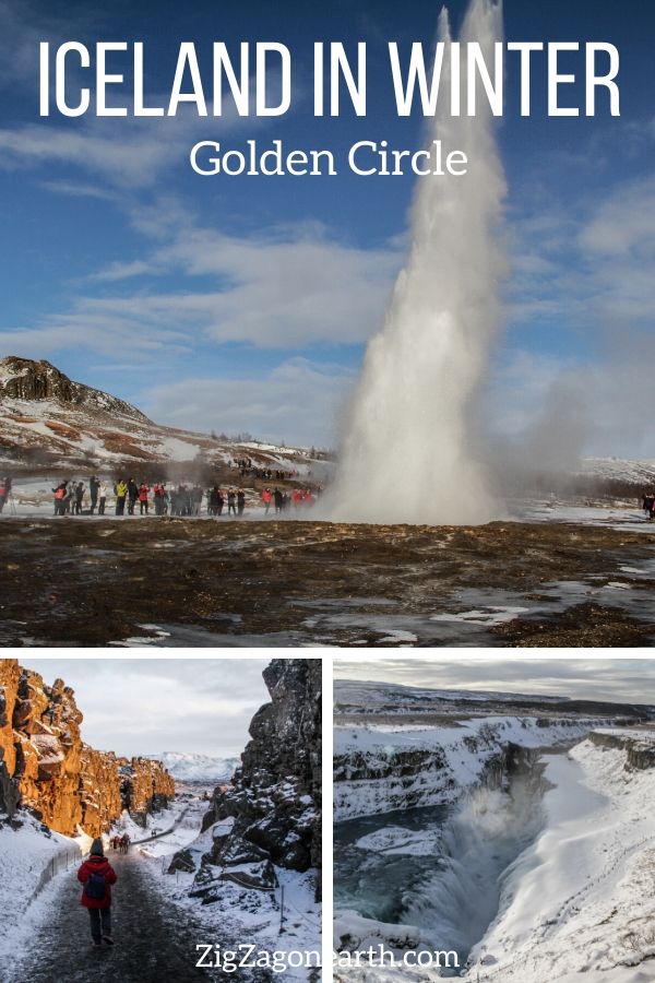 Golden Circle winter Iceland Travel Pin Golden Circle winter Iceland Travel Pin