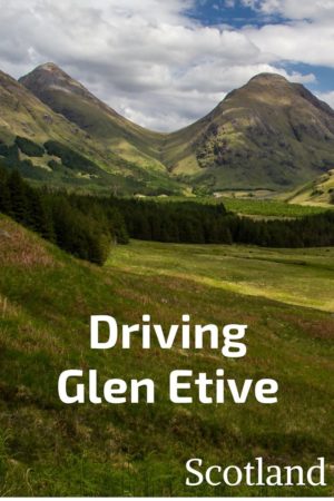 Road Glen Etive Scotland drive