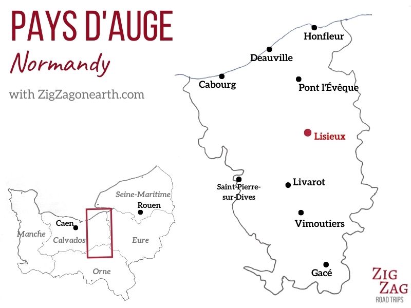 Pays d Auge Map Normandy Pays d'Auge Map Normandy