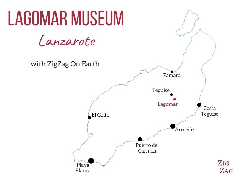 Lagomar Museum Lanzarote Map location Lagomar Museum Lanzarote Map location