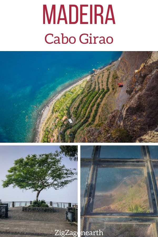 Cabo Girao Madeira cliff skywalk cable car Pin