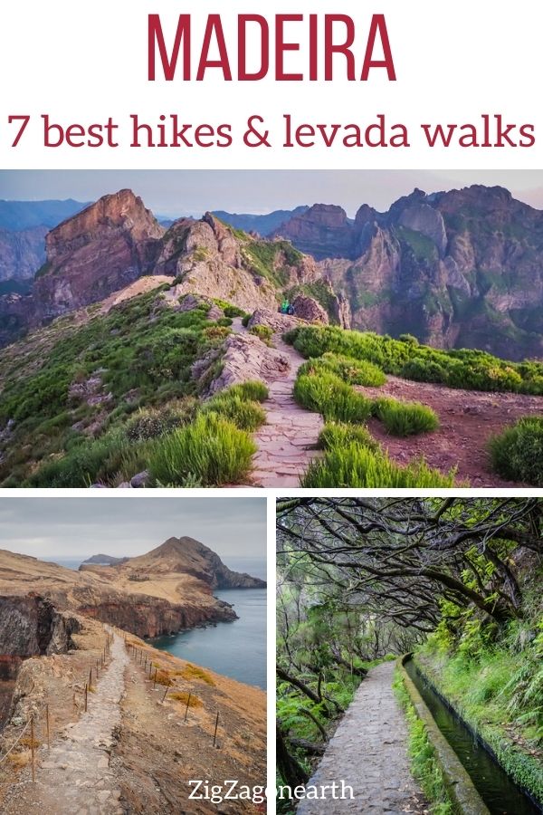 best hikes in Madeira levada walks Pin