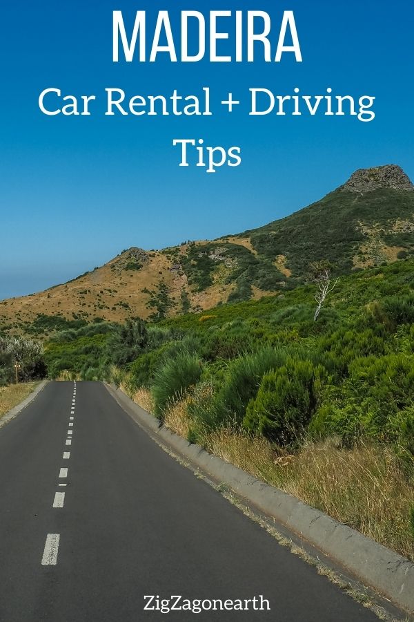 rijden in Madeira autoverhuur Tips Pin