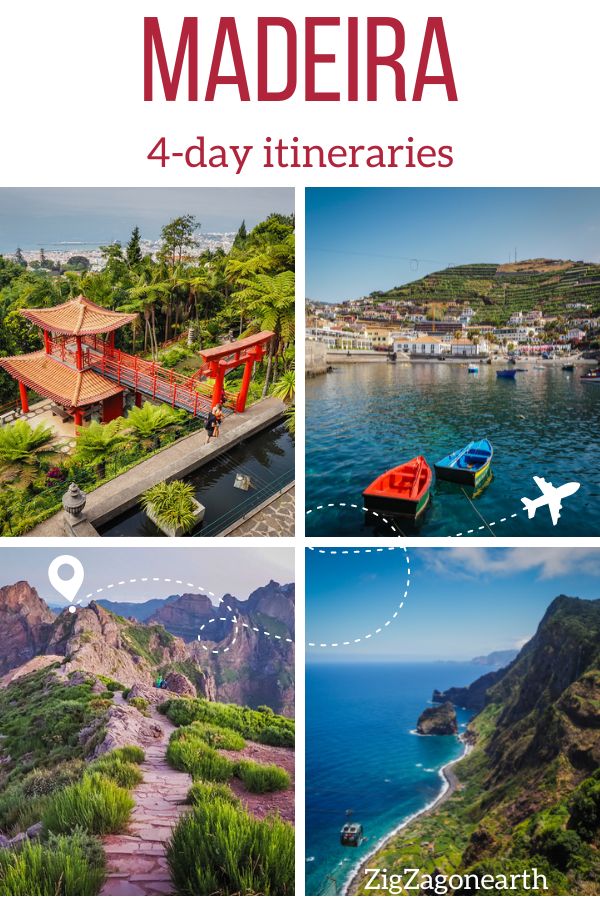 Visit Madeira 4 days itinerary plan pin