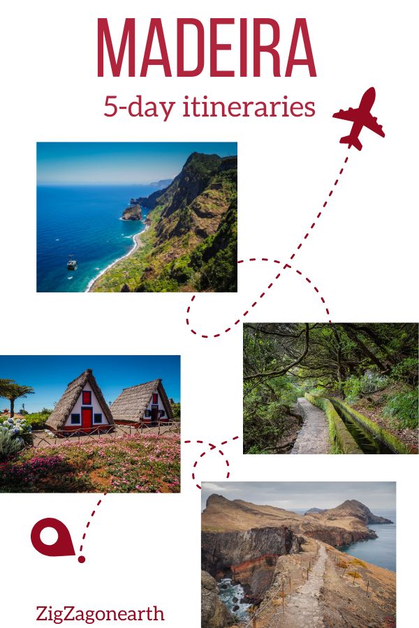 Bezoek Madeira 5 dagen reisschema pin
