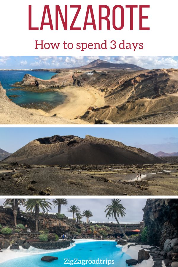 3 days Lanzarote weekend break itinerary Pin 3 days Lanzarote weekend break itinerary Pin