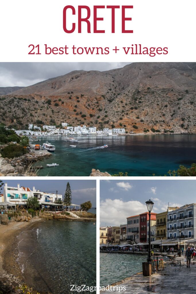 best villages Crete towns list pin2