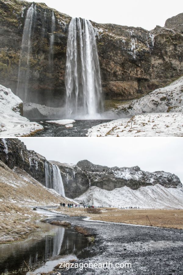 Seljalandsfoss inverno Islândia Pin de viagem