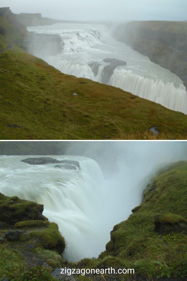Foton och guide för att planera ditt besök till vattenfallet Gullfoss - Island