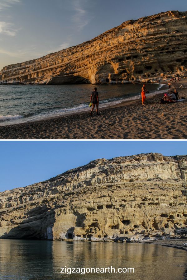 strand Matala kreta resa Pin2