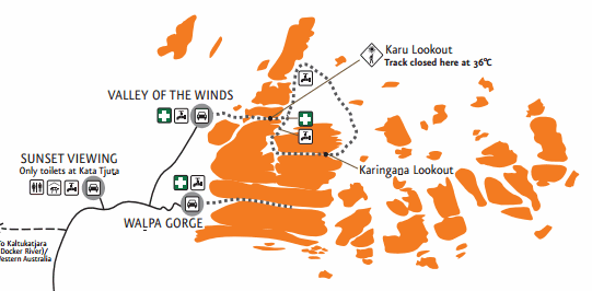 Map of Kata Tuta 