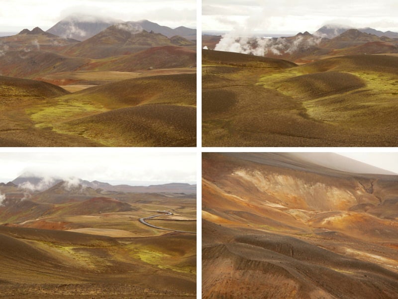 Viti Crater surrounding moutains Iceland