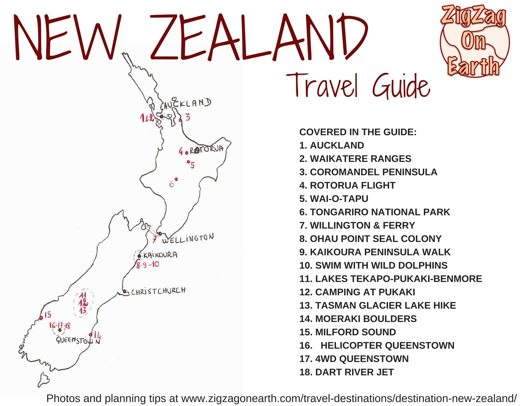 Map New Zealand Travel Guide Things to do Map New Zealand Travel Guide Things to do