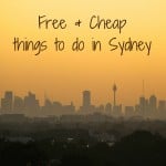 Free Cheap things to do in Sydney Australia