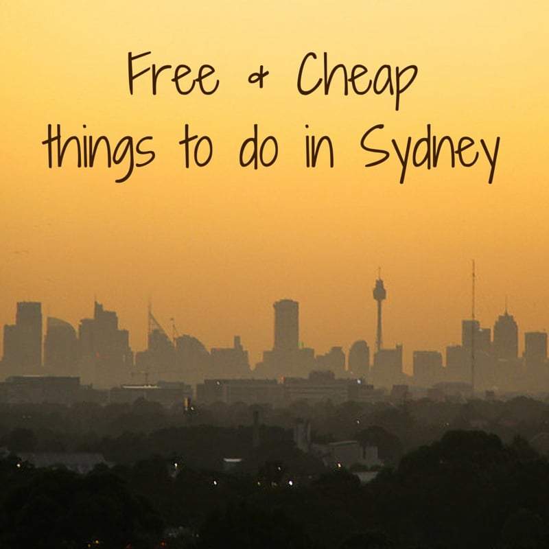 Free Cheap things to do in Sydney Australia