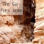 Petra walking the Siq
