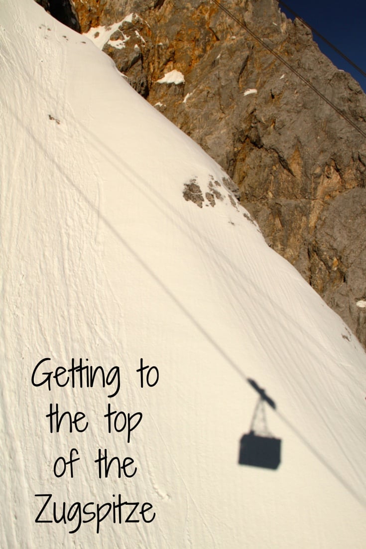 Cable car train to the top of Zugspitze Germany