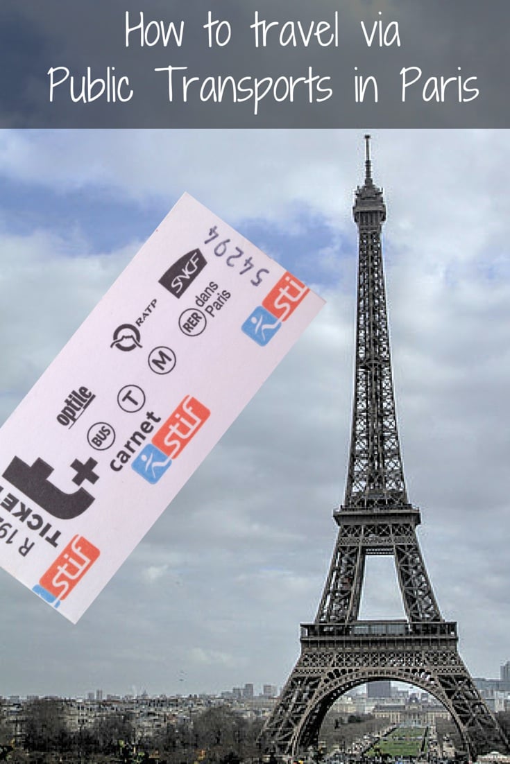Getting around Paris using the public transports - how to guide
