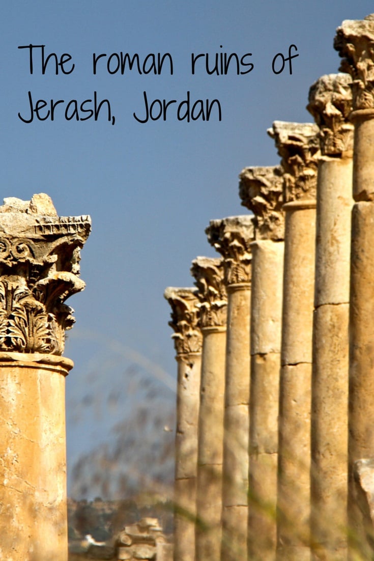 Roman ruins Jerash Jordan