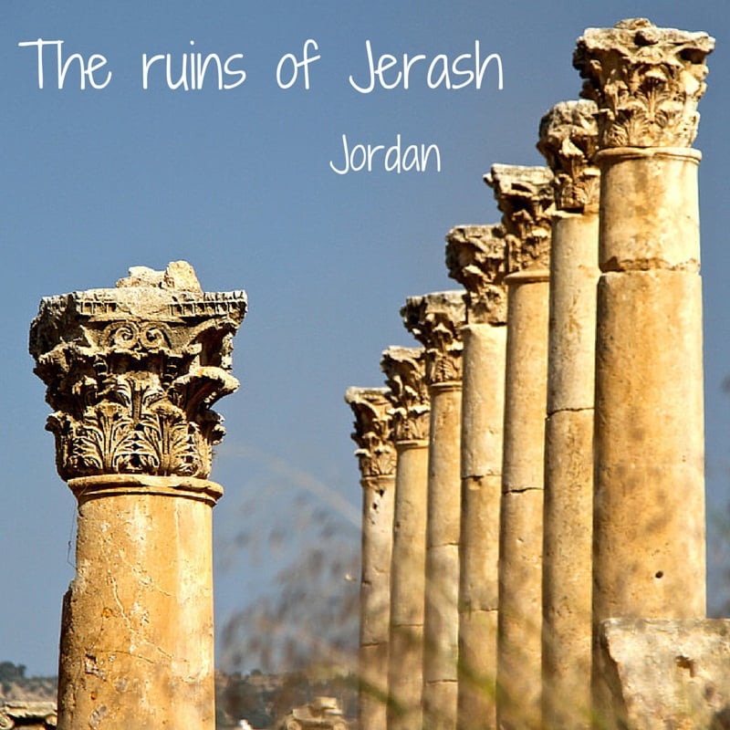 Roman ruins of Jerash Jordan