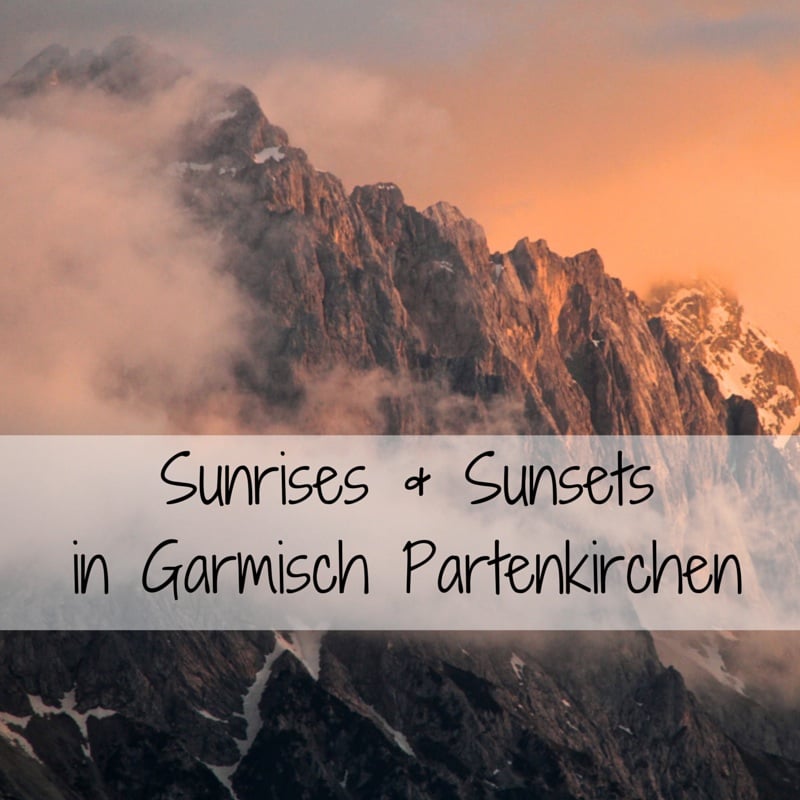 Sunrises Sunsets Garmisch Partenkirchen Germany