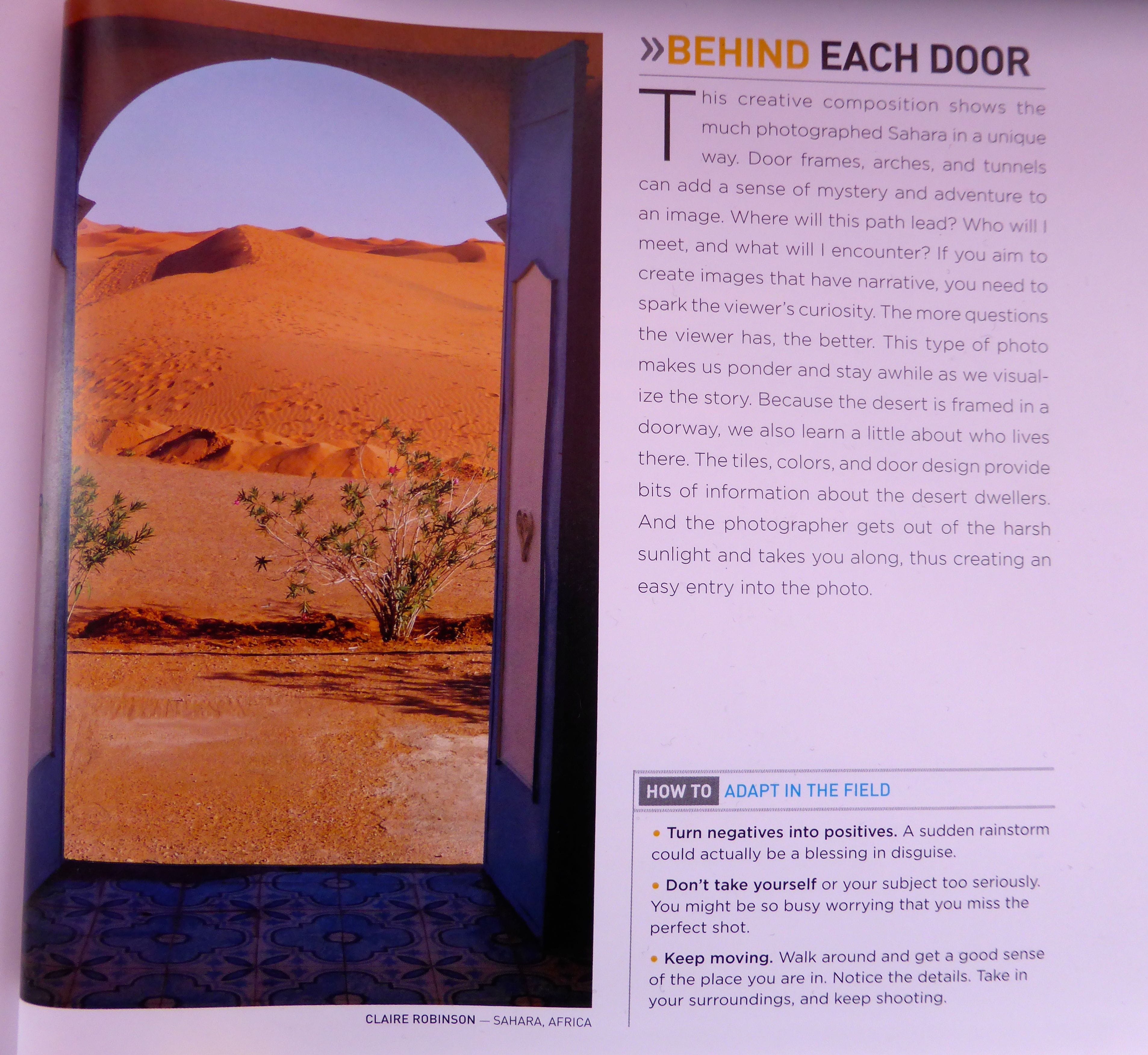 the page with my photo National Geographic book