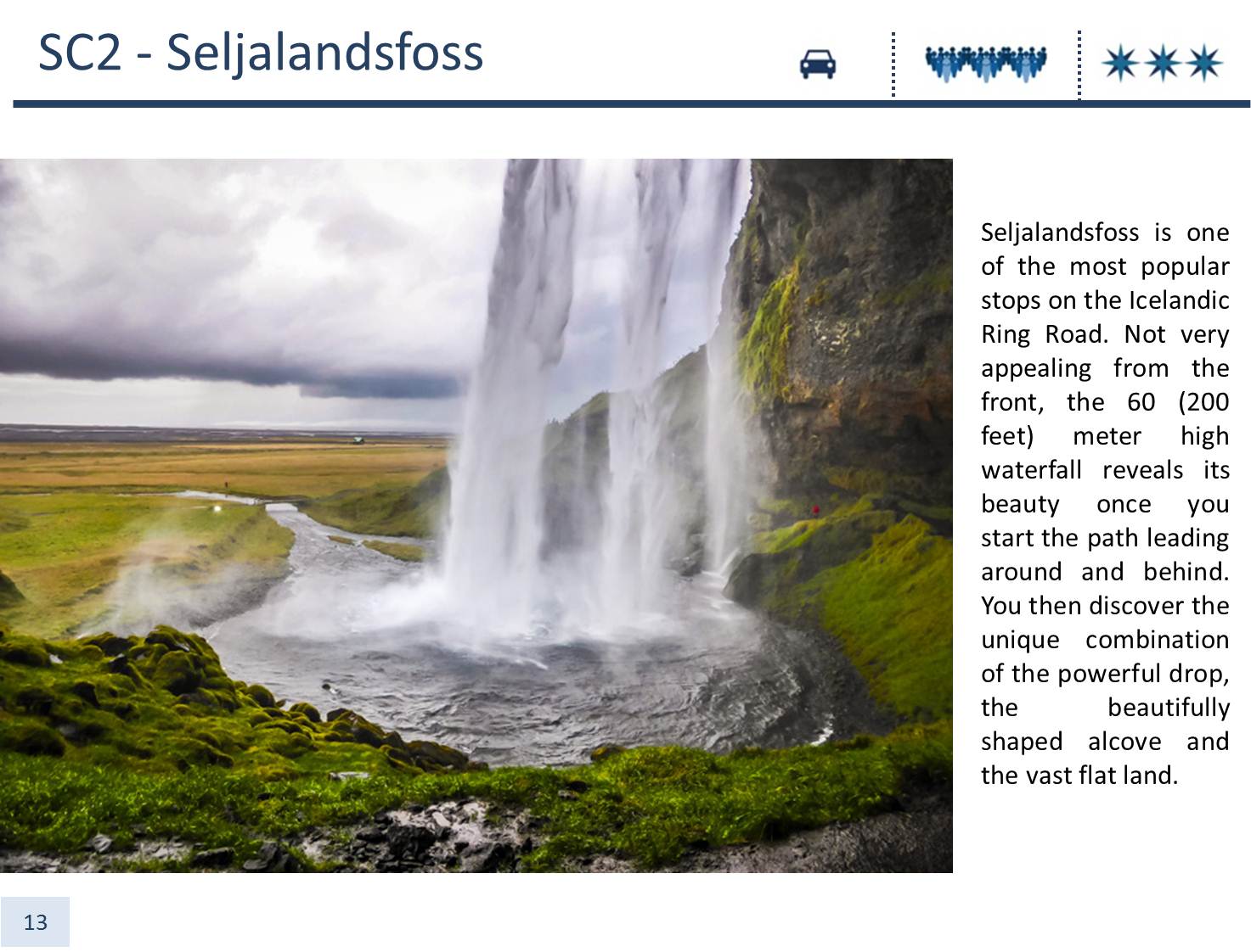 Experience Iceland travel guide - double page info Experience Iceland travel guide - location page 1