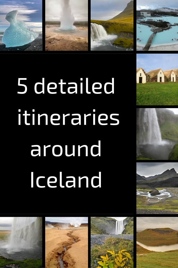 Iceland Itinerary - 5 suggestions in photos