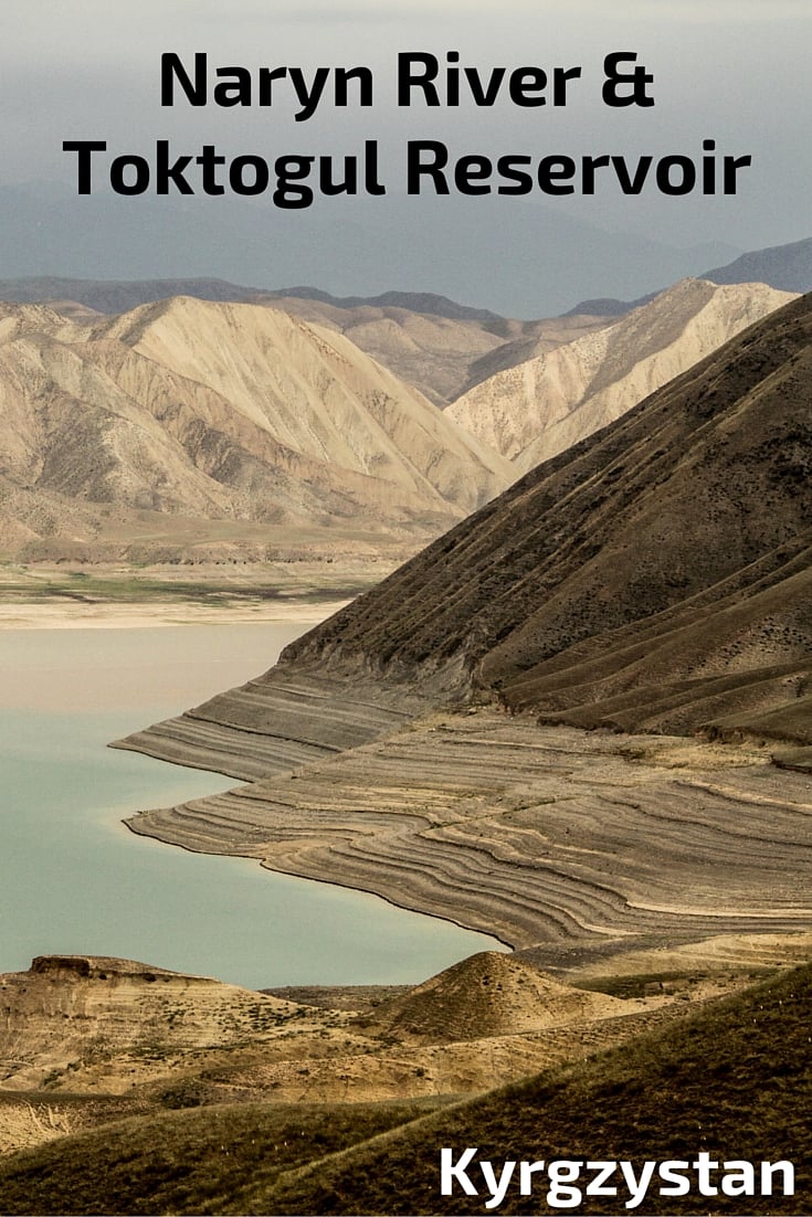 Naryn river and Toktogul reservoir, Kyrgyzstan