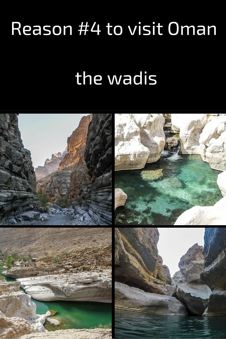 Reden om Oman te bezoeken - wadi's
