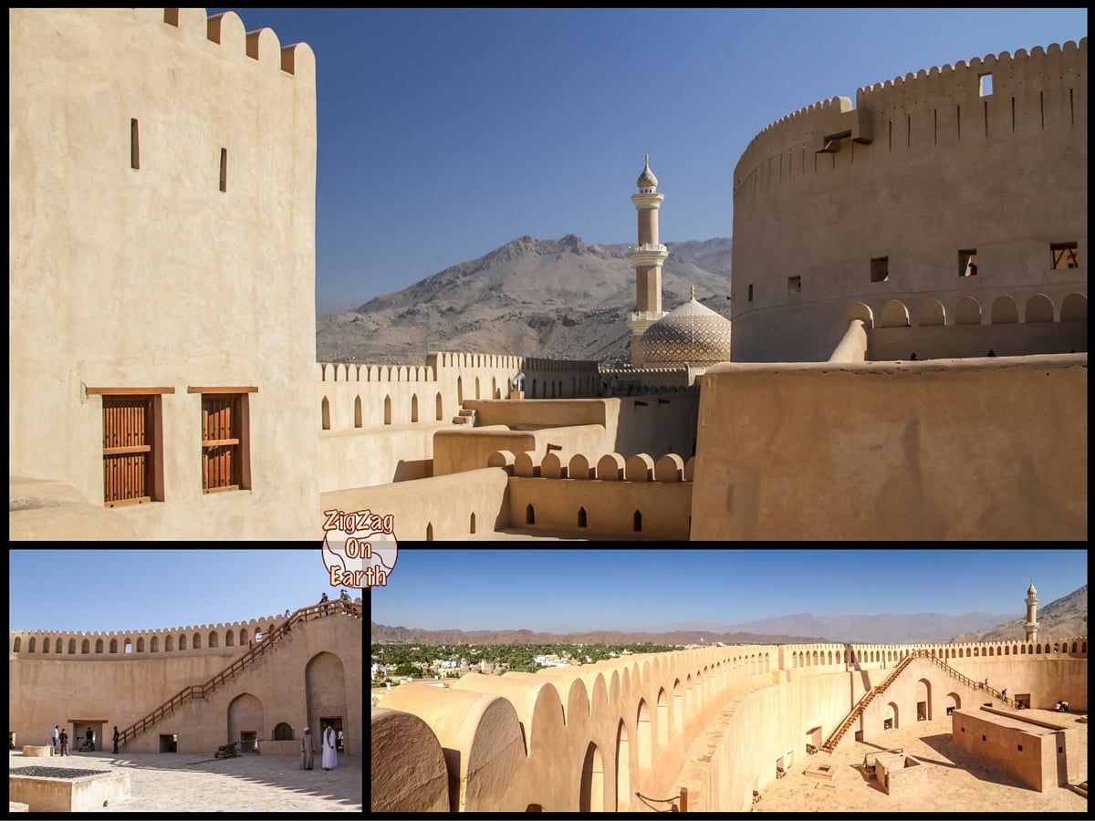 De bedste steder at besøge i Oman - Bestig tårnet i Nizwa Fort
