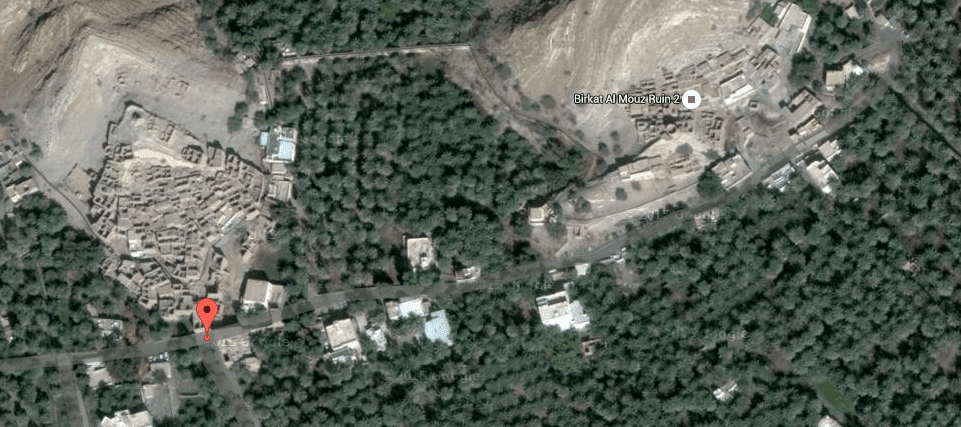 Birkat Al Mawz Oman Google Earth kort