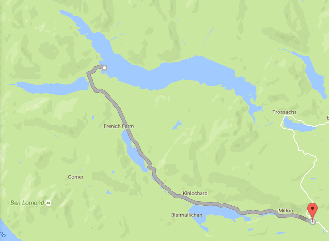 Loch Ard map - hot to get to stronachlachar - B829 Trossachs Map Loch Ard map - hot to get to stronachlachar - B829 Trossachs Map