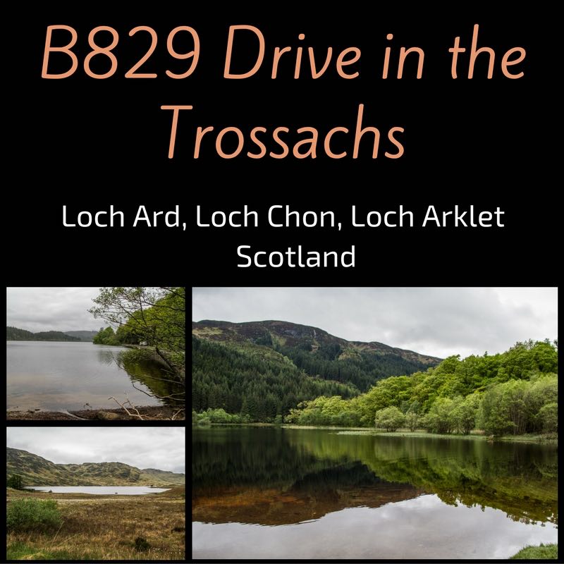 Trossachs Drive B829 to Loch Arklet, Loch Chon and Loch Ard Scotland 2