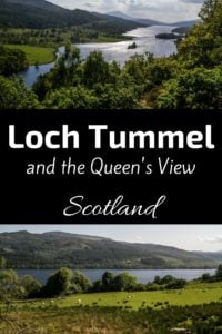 Queen's view Scotland - Loch Tummel - Loch Rannoch pin